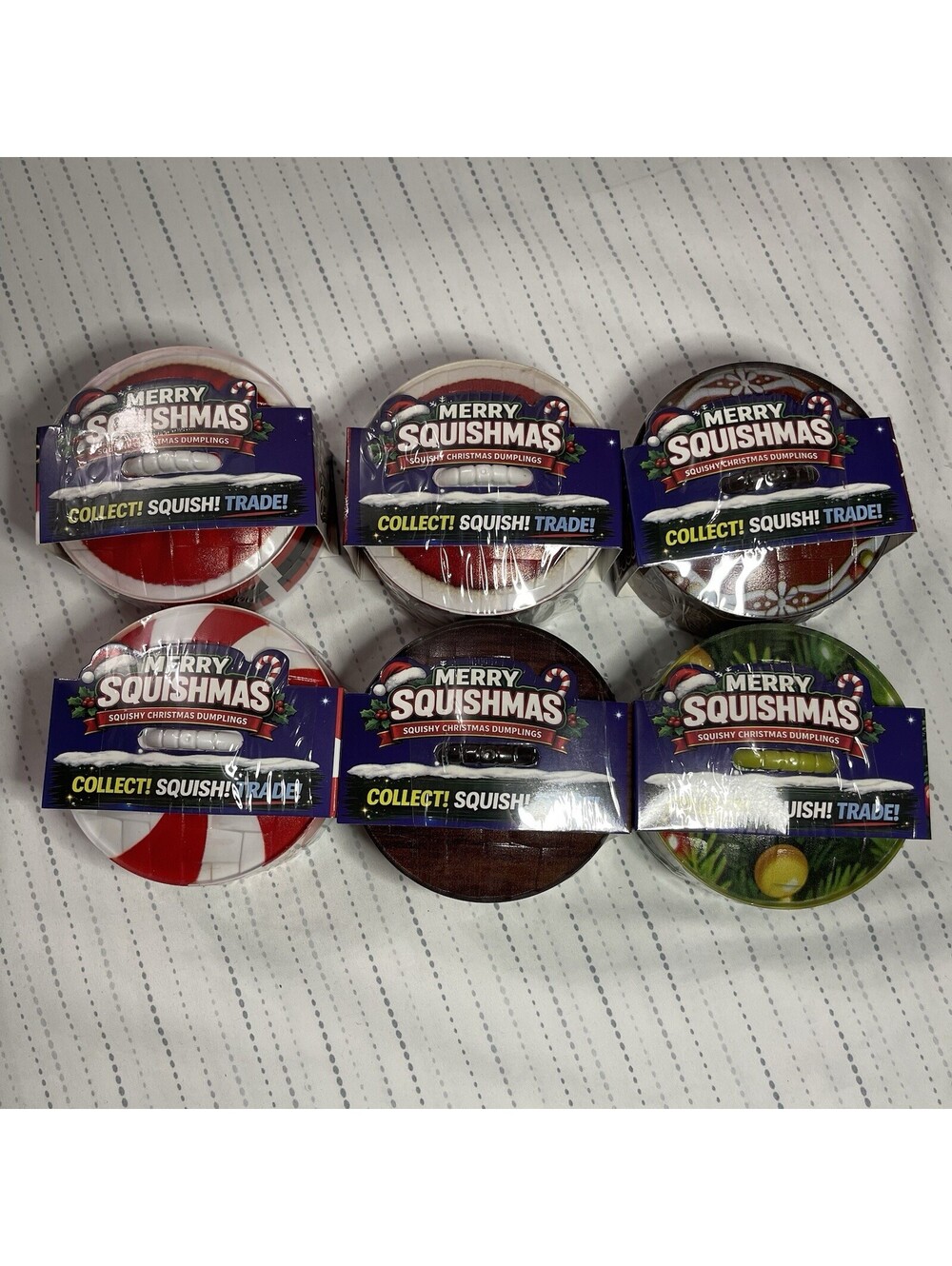 Fundoh Christmas Dumpling Squishy Full Set Of 6 All Variants NEW SEALED RARE